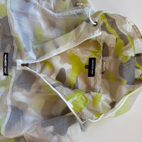 Members Only Men's Windbreaker - Camo Green and Gray - Picture 6 of 8